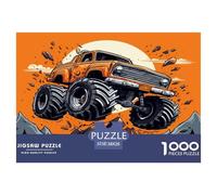 1000 Piezas Monster Camión Ultra Camión Rompecabezas Entretenimiento Creativo Decoración del Hogar Coche Puzle Juguetes Desafiantes Juguete EduGatoivo para Adultos 38x26cm/1000pcs