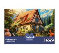 1000 Piezas, Mountain Village Cottage, Rompecabezas DIY, Pasatiempo Creativo, Diversión, Regalo, Clásicos para Adultos Y Niños A Partir De 12 Años Puzzle, Flower Group 38x26cm/1000pcs