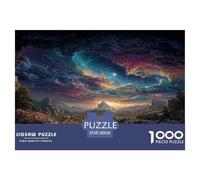 1000 Piezas Mundo de la fantasía Puzle Juguetes Desafiantes Decoración del Hogar Valley of The Sacred Realm Rompecabezas De Decoración Desafíos Divertidos para Adultos Y Niños 38x26cm/1000pcs