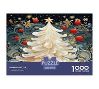 1000 Piezas Navidad Tree New Year'S Gift Rompecabezas Juego De Habilidad Decoración Familiar Plantaa Puzzle Familiar Juguete EduGatoivo para Adultos Y Niños 70x50cm/1000pcs