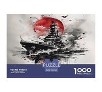 1000 Piezas Navire de Guerre Puzzle Entretenimiento Creativo Decoración del Hogar Warship Rompecabezas De Decoración Desafíos Divertidos para Adultos Y Niños 70x50cm/1000pcs