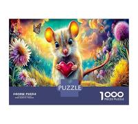 1000 Piezas Opossum En sucursal Puzzles Decoración del Hogar Lindo pequeño Aniaml Rompecabezas Desafío Juguetes para Adultos Y Niños A Partir De 12 Años 38x26cm/1000pcs