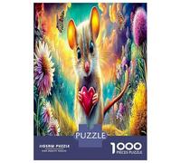 1000 Piezas Opossum En sucursal Puzzles Pasatiempo Creativo Lindo pequeño Aniaml Rompecabezas Desafío Juguetes para Adultos Y Niños A Partir De 12 Años 70x50cm/1000pcs