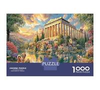 1000 Piezas Paisaje Griego mítico Puzzle Decoración del Hogar Arquitectura Clásica Rompecabezas Desafío Juguetes para Adultos Y Niños A Partir De 12 Años 70x50cm/1000pcs
