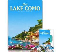 1000 Piezas para Adolescentes, Visita al Lago de como, Rompecabezas para Adultos, 1000 Piezas, Juguetes educativos, Juegos antiestrés, colección de Artistas, Bellas Artes, 75x50cm