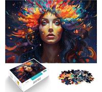 1000 piezas para adultos, arte fantástico femenino, rompecabezas para juegos educativos, juguete de desafío, 14.96" x 20.47", ayuda al cerebro a ejercitar juguetes adictivos