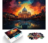 1000 piezas para adultos Ciudad del Vaticano Juego Familiar para y Juego Familiar Alivio del Estrés Puzzle Desafío Difícil 19.7" x 29.5"