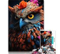 1000 Piezas para Adultos Hermosos Rompecabezas de búho para Adultos 1000 Piezas, Toda la Familia para niños de 14 años 50x75cm