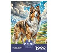 1000 Piezas Pastor del Atlas Puzle Juguetes Desafiantes Decoración del Hogar Juego De Habilidad Animal Adorable Puzzle Juguete Educativo para Adultos Y Niños 70x50cm/1000pcs