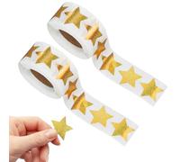 1000 Piezas Pegatina Estrella Dorada, Pegatinas Estrellas Pegatina Niños Recompensas Estudiante Profesor, Pegatinas Estrellas para Scrapbooking, Tarjetas de Felicitación, Regalos