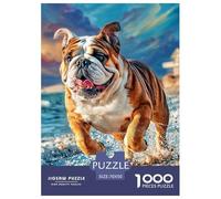 1000 Piezas Perro Bonito Puzzle Juguetes Desafiantes Decoración Familiar Animal Encantador Rompecabezas De Decoración Regalo Creativo para Adultos Y Niños 70x50cm/1000pcs