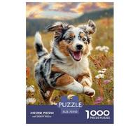 1000 Piezas Perro Bonito Rompecabezas Juguetes Desafiantes Decoración del Hogar Animal Encantador Puzzle Familiar Regalo Creativo para Adultos Y Niños 70x50cm/1000pcs