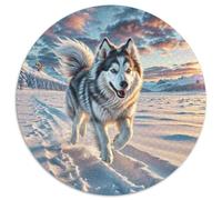 1000 Piezas Perro Eskimo Americano Rompecabezas Juguetes Desafiantes Decoración Familiar Animal Lindo Rompecabezas Imposible Regalo Creativo para Adultos 1000pcs (67.5x67.5cm)