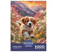 1000 Piezas Perro Mascota Bonito Puzzle Entretenimiento Creativo Decoración del Hogar Animal Encantador Rompecabezas De Decoración Desafíos Divertidos para Adultos Y Niños 70x50cm/1000pcs