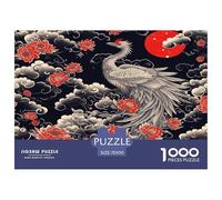 1000 Piezas Phoenix et Les vagues Puzzle Juego De Habilidad Decoración del Hogar Fantasy Animaux Rompecabezas Familiar Regalo Creativo para Adultos Y Niños 70x50cm/1000pcs