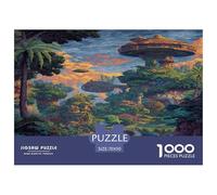 1000 Piezas Pixel Eden Puzzle Entretenimiento Creativo Decoración del Hogar Sky City of The Forest Isles Rompecabezas Imposible Juguete EduGatoivo para Adultos Y Niños 70x50cm/1000pcs