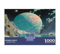 1000 Piezas Planeta Azul Puzle Entretenimiento Creativo Decoración del Hogar Juguetes Desafiantes Fantasy Planet Puzzle Desafíos Divertidos para Adultos Y Niños 38x26cm/1000pcs