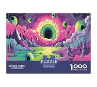 1000 Piezas Planeta Misterioso Puzle Entretenimiento Creativo Decoración Familiar Funky Planet Rompecabezas Familiar Juguete Educativo para Adultos Y Niños 70x50cm/1000pcs