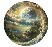 1000 Piezas PlanETaaa Azul Puzle Juguetes Desafiantes Decoración del Hogar Juego De Habilidad Planeta Fantasíaaa Puzzle Juguete EduGatoivo para Adultos Y Niños 1000pcs (67.5x67.5cm)