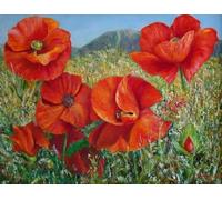 1000 Piezas - Poppys Red Flower Painting - Art Rompecabezas - Irregularity Rompecabezas - Forjuguetes Personalizados para Adultos - Educational Games - Home Decor Gifts Zx121Ap
