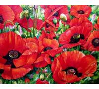 1000 Piezas - Poppys Red Flower Painting - Art Rompecabezas - Irregularity Rompecabezas - Forjuguetes Personalizados para Adultos - Educational Games - Home Decor Gifts Zx122Ap