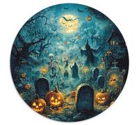 1000 Piezas Pueblo de Halloween Puzle Juego De Habilidad Decoración Familiar Juguetes Desafiantes Spooky temporada Puzzle Regalo Creativo Para Adultos Y Niños A Partir De 14 Años 1000pcs (67.5x67.5cm)