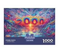 1000 Piezas Puerta del Milenio Puzle Juego De Habilidad Decoración del Hogar Rainbow River of Molten Colors Rompecabezas De Decoración Regalo Creativo para Adultos Y Niños 52x38cm/1000pcs