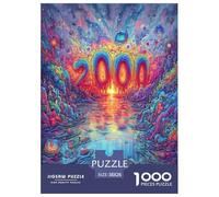 1000 Piezas Puerta del Milenio Rompecabezas Juego De Habilidad Decoración del Hogar Rainbow River of Molten Colors Puzzle De Decoración Desafíos Divertidos para Adultos Y Niños 38x26cm/1000pcs