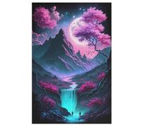 1000 piezas Puzzle Cherry Blossom Japan Art para adultos y adolescentes niños rompecabezas en tablero de madera regalo (78×53cm)