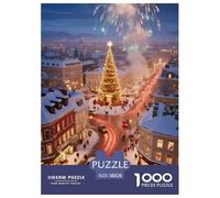 1000 Piezas Puzzle Juego Colección De Arte Feliz Navidad De Impresión De Alta Definición Multicolor Diversión Adultos Y Niños A Partir De 12 Años 38x26cm/1000pcs