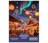 1000 Piezas Puzzle Juego Colección De Arte Feliz Navidad De Impresión De Alta Definición Multicolor Regalo para Adultos Y Niños Regalos De 52x38cm/1000pcs