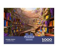 1000 Piezas Puzzle Juego Familiar Colección De Arte librería De Impresión De Alta Definición Multicolor Diversión Adultos 70x50cm/1000pcs