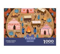 1000 Piezas Puzzle Juego Obra De Arte De Rompecabezas para Totem Tribal étnico De Impresión De Alta Definición Multicolor Diversión Adultos 70x50cm/1000pcs