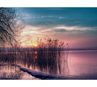 1000 Piezas Puzzle,Juegos de Rompecabezas para Juego Familiar - Declive del embalse de Reed 75x50cm