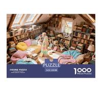 1000 Piezas Puzzle Pasatiempo Creativo Colección De Arte librería De Impresión De Alta Definición Multicolor Diversión Adultos Y Niños A Partir De 12 Años 52x38cm/1000pcs