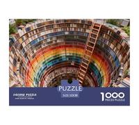 1000 Piezas Puzzle Pasatiempo Creativo Obra De Arte De Rompecabezas para librería De Impresión De Alta Definición Multicolor Regalo para Adultos Y Niños Regalos De 52x38cm/1000pcs