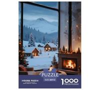 1000 Piezas Puzzle Pasatiempos Colección De Arte Feliz Navidad De Impresión De Alta Definición Multicolor Regalo Puzzles para Adultos 52x38cm/1000pcs