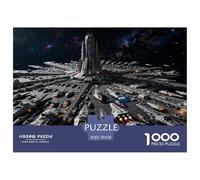 1000 Piezas Puzzle Pasatiempos Colección De Arte Nave Espacial de Ciencia ficción De Impresión De Alta Definición Multicolor Regalo Puzzles para Adultos 70x50cm/1000pcs