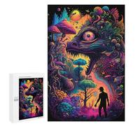 1000 piezas puzzles para adultos Fantasy Forest Encounter -1 Puzzles para adultos Juego Familiar Compilación de patrones interacción entre padres e hijos 1000 piezas