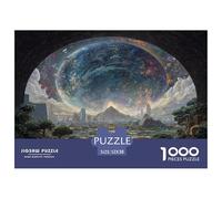 1000 Piezas Refugio Urbano Puzzle Juego De Habilidad Decoración del City Gates Gazing at Stars Puzle Hogar Juguetes Desafiantes Regalo Creativo para Adultos Y Niños 52x38cm/1000pcs