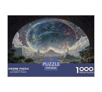 1000 Piezas Refugio Urbano Rompecabezas Juego De Habilidad Decoración del Hogar City Gates Gazing at Stars Puzzle De Decoración Desafíos Divertidos para Adultos Y Niños 38x26cm/1000pcs