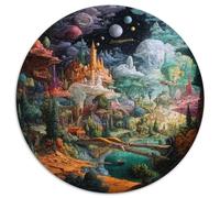 1000 Piezas Reino de la Ilusión Puzle Juego De Habilidad Decoración del Hogar Ciudad Estelar Psicodélica Rompecabezas De Decoración Regalo Creativo para Adultos Y Niños 1000pcs (67.5x67.5cm)