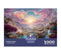 1000 Piezas Río de los Sueños Celestiales Puzle Juego De Habilidad Decoración del Hogar The Dome-Lit Fairy Valley Rompecabezas De Decoración Regalo Creativo para Adultos Y Niños 70x50cm/1000pcs