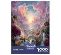 1000 Piezas Río de los Sueños Celestiales Puzzle Juego De Habilidad Decoración del The Dome-Lit Fairy Valley Puzle Hogar Juguetes Desafiantes Regalo Creativo para Adultos Y Niños 70x50cm/1000pcs