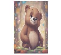 1000 piezas rompecabezas de oso para adultos y adolescentes niños rompecabezas en tablero de madera regalo (78×53cm)