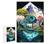 1000 piezas rompecabezas para adolescentes Dragon's Heartland Fantasy Teenager-Puzzles Anti-Stress Juguetes Vacaciones en casa Pasatiempo Desafío Educativo 1000 PCS