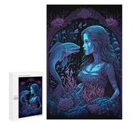 1000 piezas rompecabezas para adolescentes Mermaid's Enchanted Underwater Realm Puzzles para adultos Juegos de pensamiento regalos para mujeres regalos únicos para cumpleaños y Navidad 1000 PCS