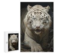 1000 piezas rompecabezas para adolescentes tigre blanco acecho rompecabezas para adolescentes - Juegos divertidos para mejorar la memoria y reducir el estrés - regalos 1000 piezas