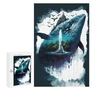 1000 piezas rompecabezas para adolescentes Whale Island Fantasy-1 rompecabezas para adultos juegos mentales regalos para mujeres regalos únicos para cumpleaños y Navidad 1000 PCS