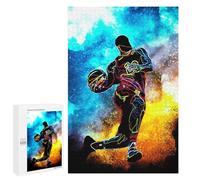 1000 piezas rompecabezas para adultos Bright Neon Baloncesto Art Puzzles para adultos Juego Familiar Compilación de patrones interacción entre padres e hijos 1000 PCS